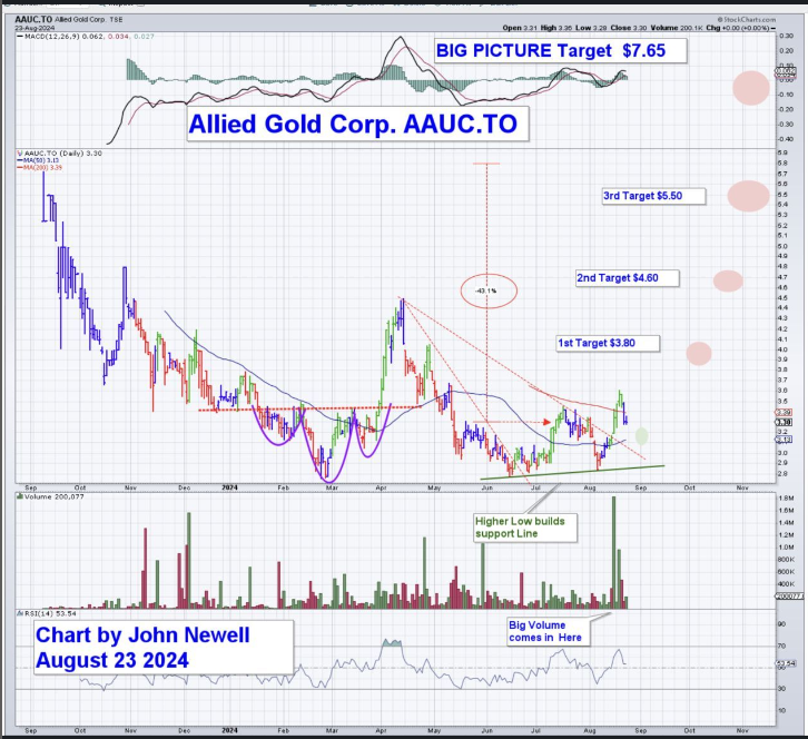 John Newell August Allied Chart